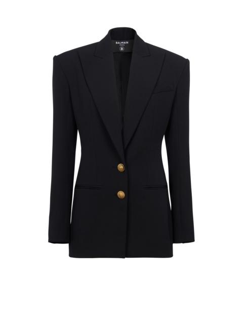 Balmain 2-button cinched-waist jacket