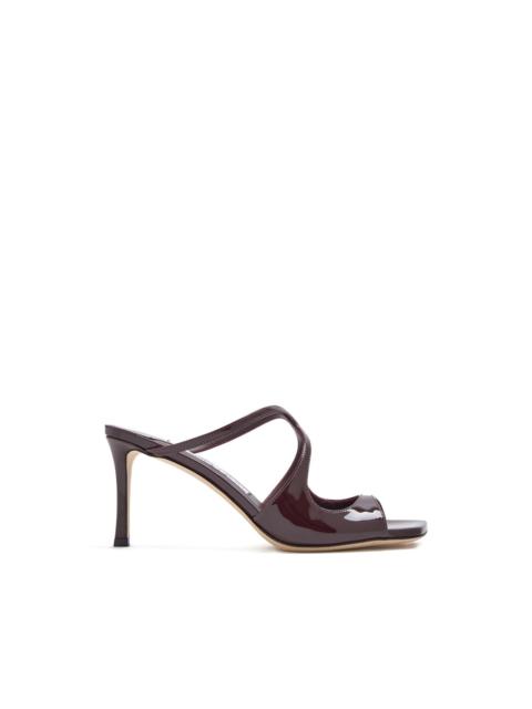 JIMMY CHOO 75mm leather heeled sandals