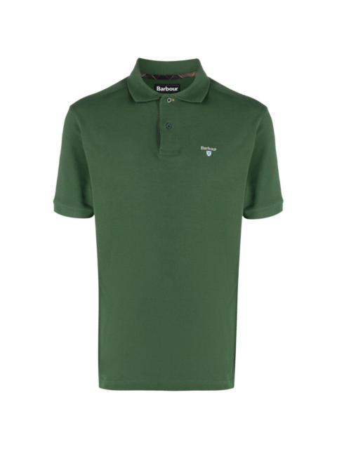 Barbour embroidered logo polo shirt