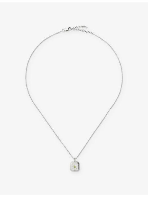 MISSOMA August Birthstone Sterling-Silver And Crystal Pendant Necklace