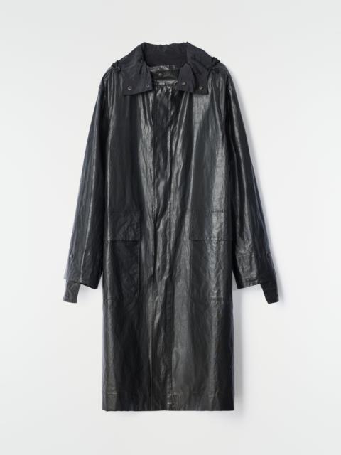 Lemaire LONG RAINCOAT IN RUBBERIZED COTTON LINEN