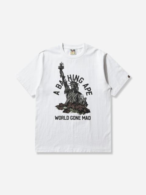 A BATHING APE® Men's Statue Of Liberty T-Shirt White