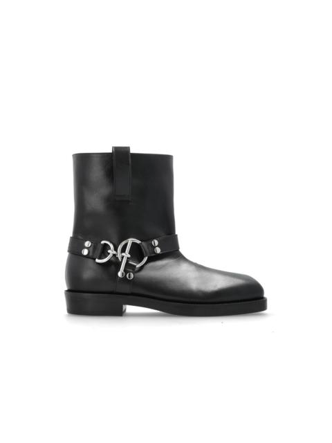 Balmain BALMAIN Black Leather Ankle Boots New & Authentic (Men's siz