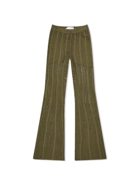 Dion Lee Dion Lee Open Crochet Flared Trousers