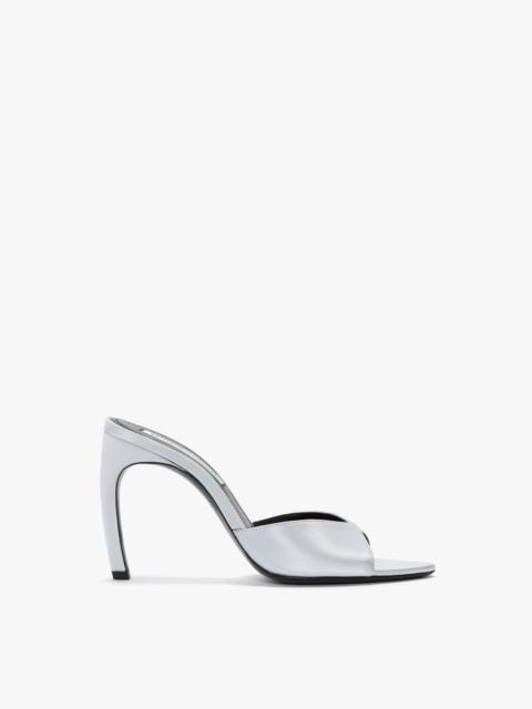 Victoria Beckham Harlow Mule 100 In Magnesium Satin