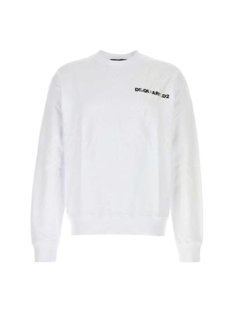 logo-print cotton sweatshirt