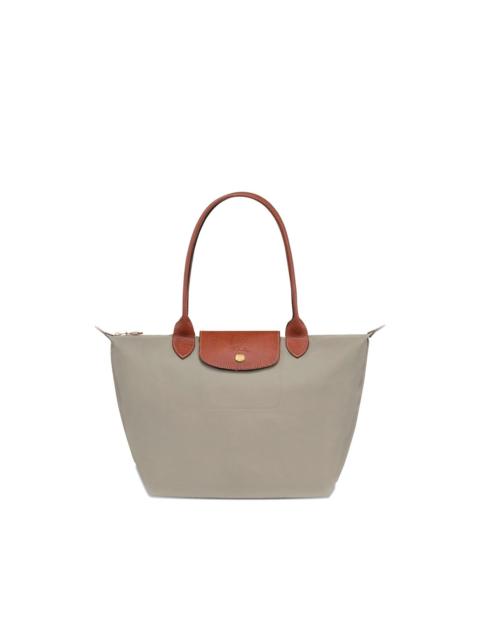 Longchamp Le Pliage Original leather-trim tote bag