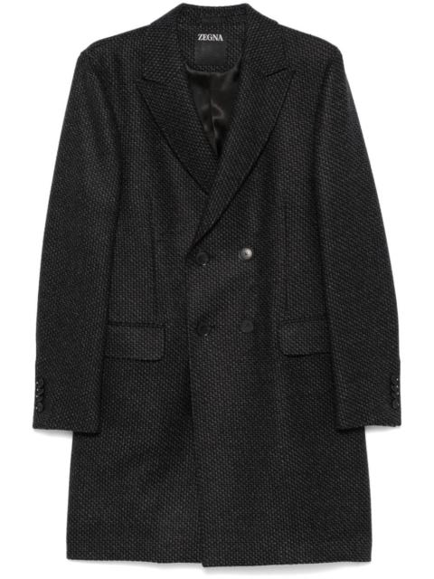 ZEGNA mini-check coat