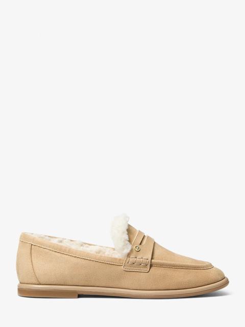 MICHAEL KORS Bree Faux Shearling Trim Loafer