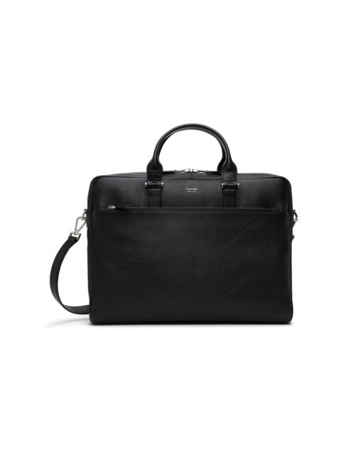 TOM FORD Black Grain Leather Slim Briefcase