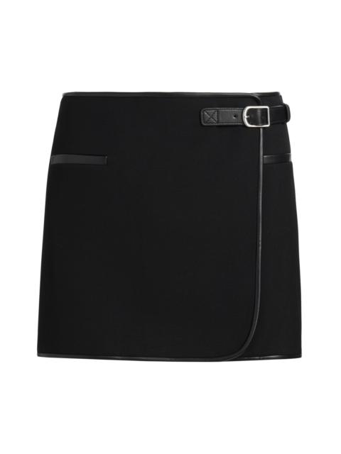 SIMKHAI Women's Sheridan Wrap-Style Miniskirt - Black