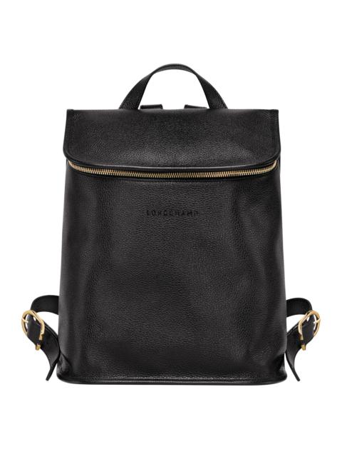Longchamp Le Foulonné Backpack Black - Leather
