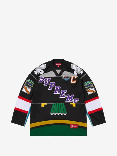 Supreme paneled long-sleeve hockey jersey