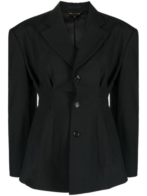 single-breasted wool blazer