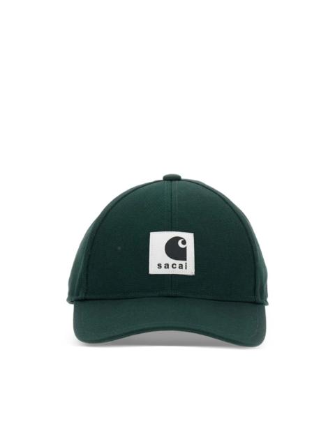 Carhartt x Sacai logo patch hat