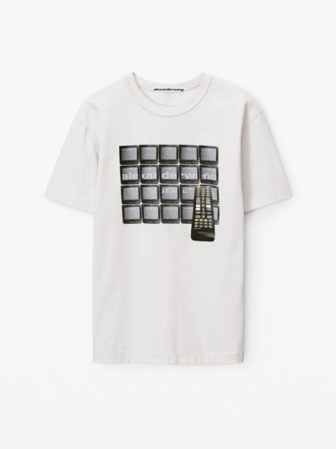 Alexander Wang tune in tee in compact jersey