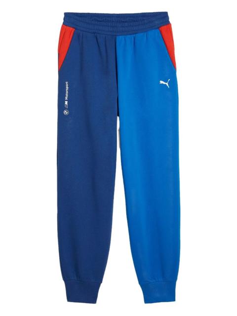 PUMA x  BMW Motorsport colourblock logo trousers