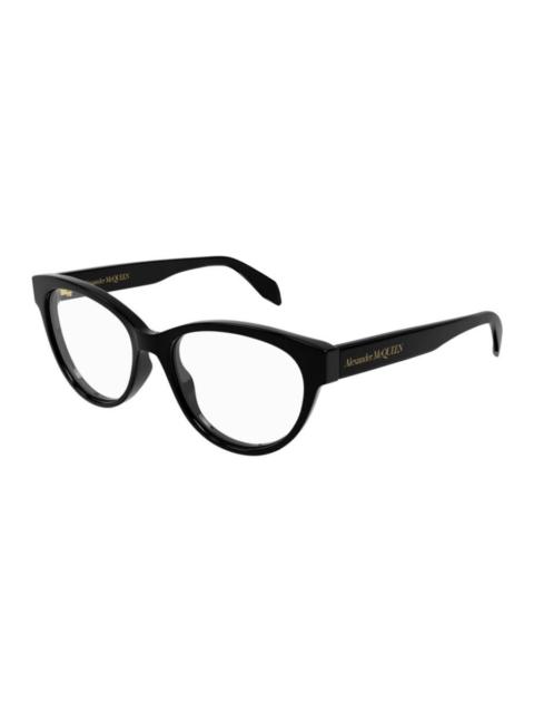 Alexander McQueen Alexander McQueen Ladies Black Cat Eye Eyeglass Frames AM0359O 001