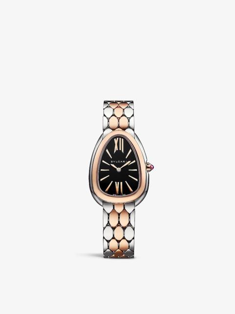 103799 Serpenti Seduttori 18ct rose-gold and stainless-steel quartz watch