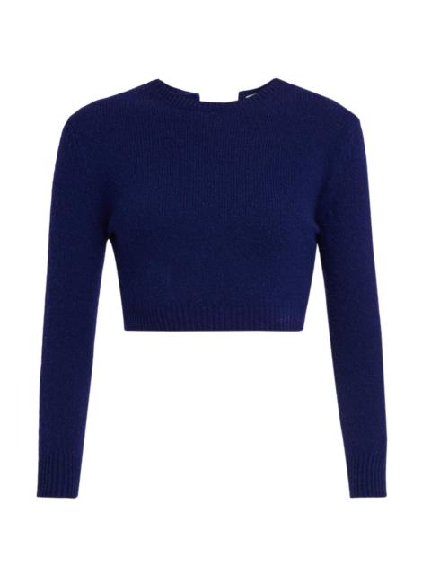 Jil Sander Women's Crop Wool Sweater - Ink Blue