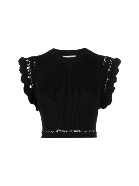 Shila knitted crop top