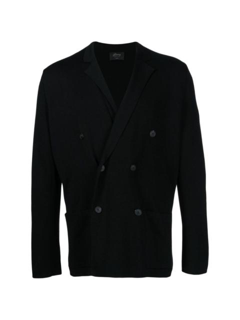 Brioni knitted double-breasted cardigan
