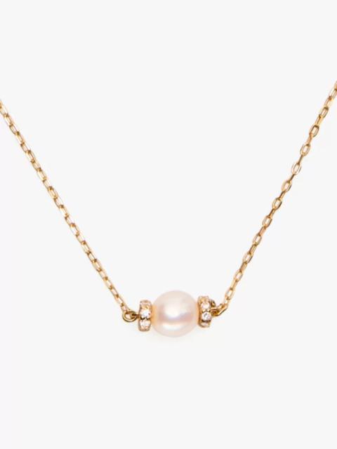 kate spade Kate Spade Fine Meant To Be Pearl & Diamond Pendant