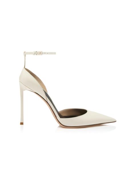 TOM FORD Ankle Strap Pointy Toe Pump ivory
