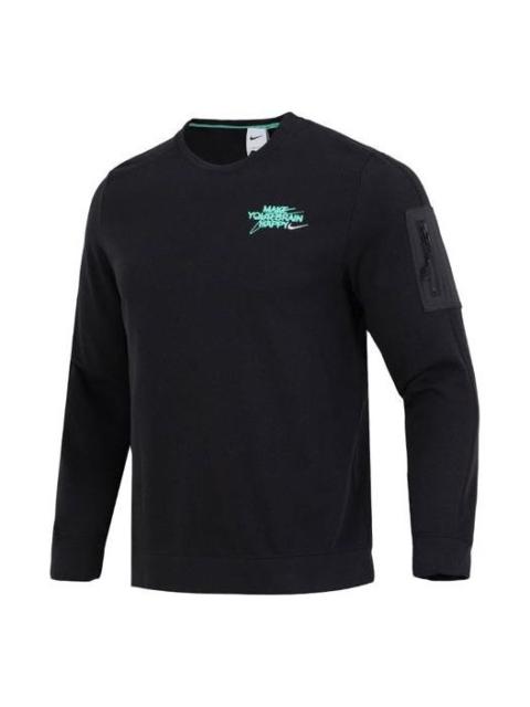 Nike Nike sleeves pocket crew neck sweatshirt 'Black' DQ7867-010