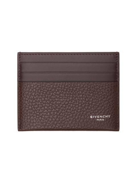 Givenchy Brown Logo Card Holder