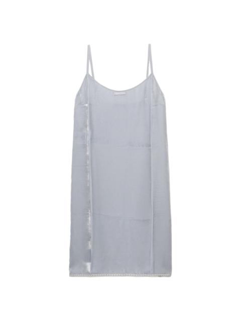 Prada Women's Velvet Slip Dress - Blue