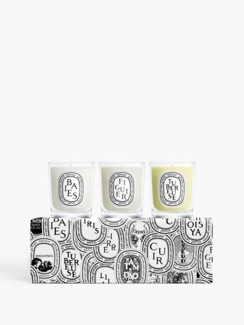 Diptyque Set of 3 small candles - To compose