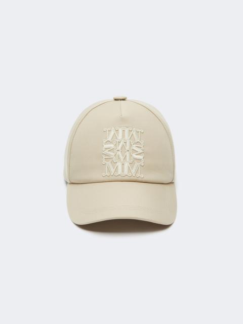 Max Mara SALMONE Gabardine water-repellent baseball cap - STONE