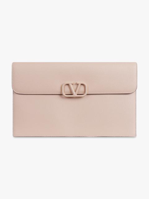 Valentino VRING SIGNATURE POUCH ROSE CANNELLE
