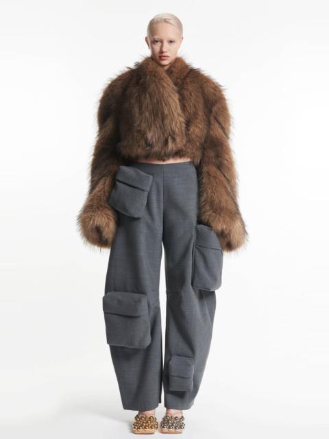 A.W.A.K.E. MODE SKI TROUSERS WITH POCKETS GREY