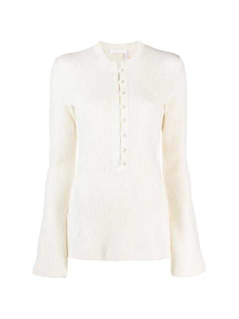 Chloé ribbed-knit wool jumper