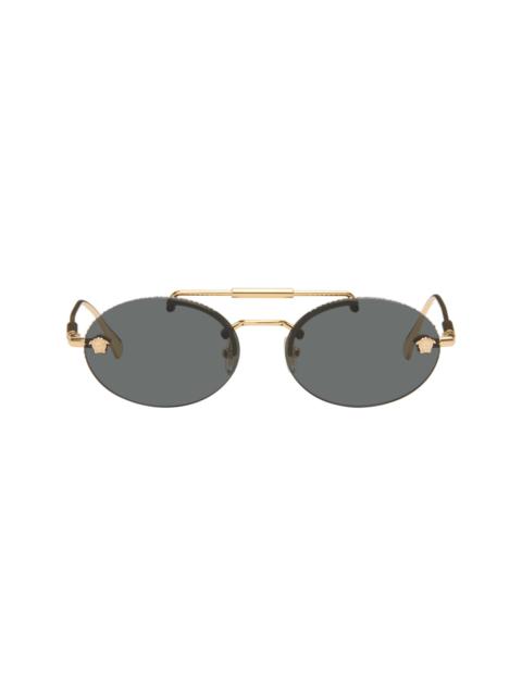 VERSACE Gold Medusa Light Sunglasses