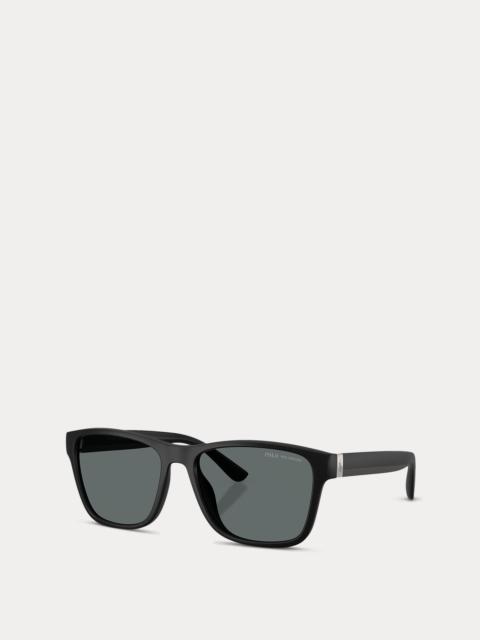 Polo Ralph Lauren Striped-Temple Square Sunglasses