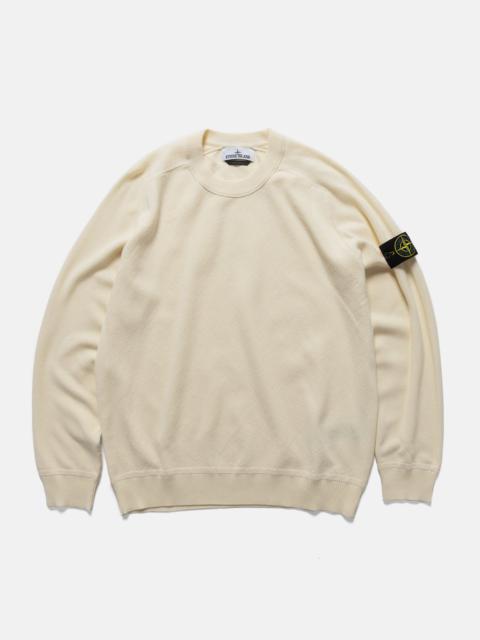 Stone Island Maglia Organic Cotton Micro Stitch Sweater Ivory