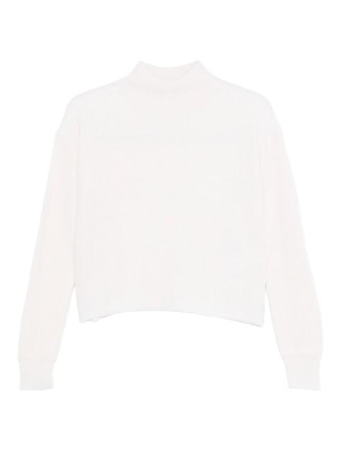 Max Mara Studio Max Mara Studio Ribbed Mock-neck Sweater