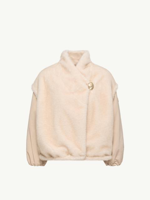 Moncler Chardonneret 2-in-1 Reversible Teddy Down Jacket