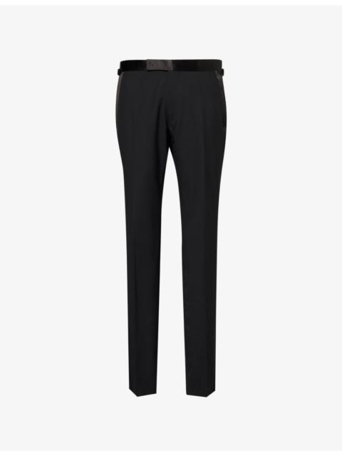TOM FORD Tailored-Fit Wool Evening Trousers