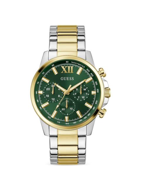 GUESS USA water-resistant chronograph 44mm watch