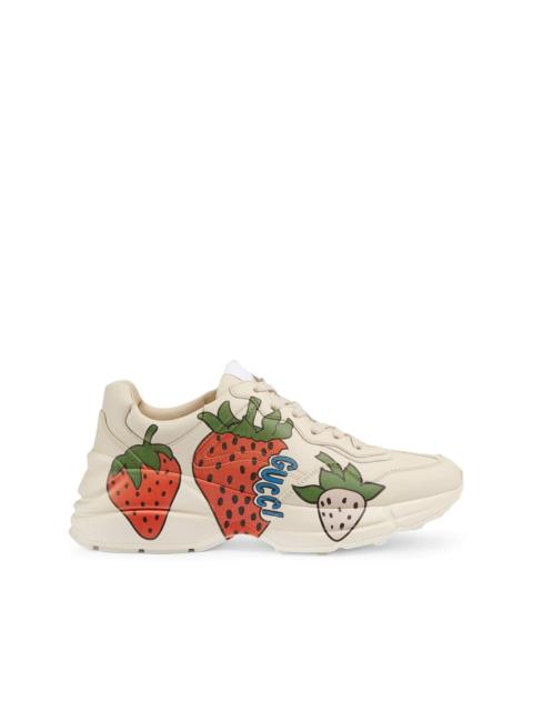 GUCCI Gucci Strawberry와 여성 Rhyton 운동화