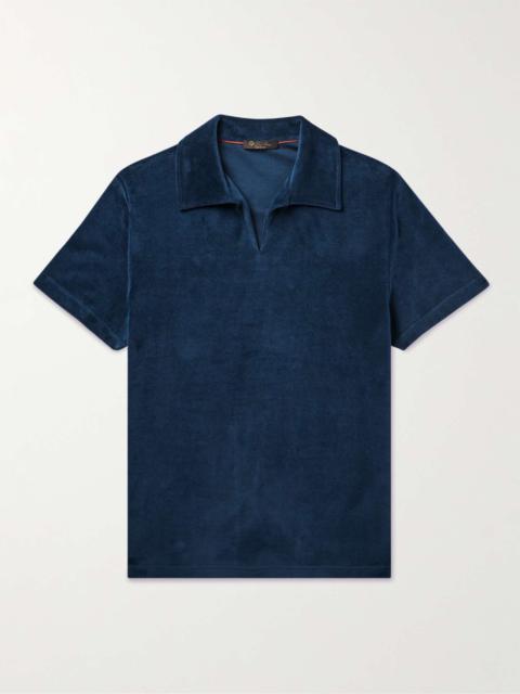 Cotton and Silk-Blend Jersey Polo Shirt