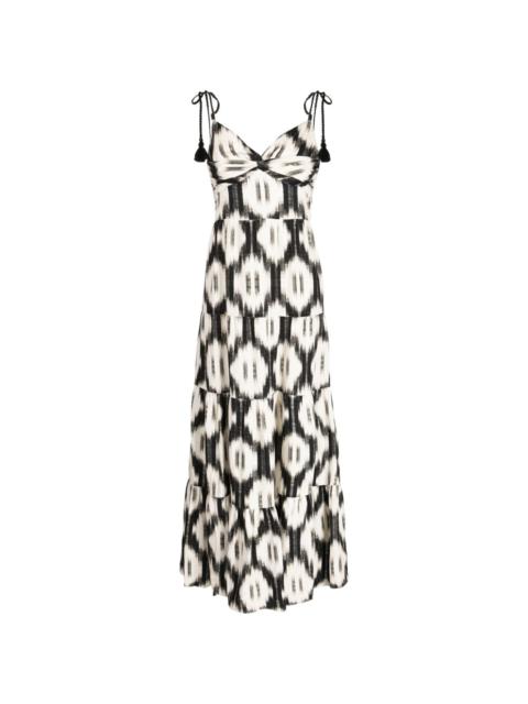 Alice + Olivia Katara twist-detail maxi dress