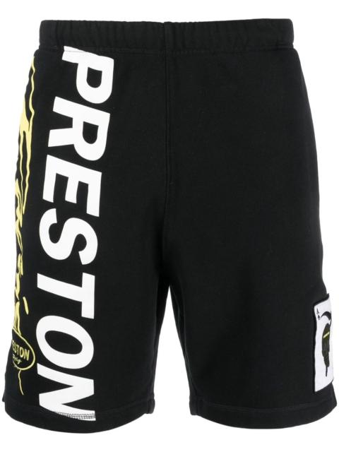 Heron Preston logo-print jersey track shorts