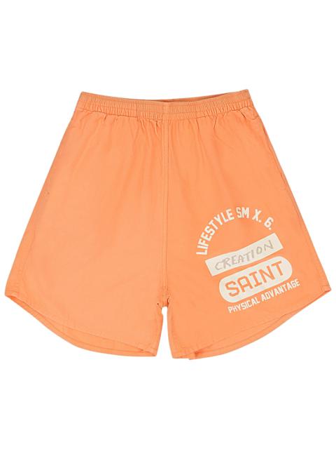 SAINT M×××××× CREATION EASY SHORTS "Orange"
