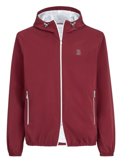 Brunello Cucinelli logo-detail hooded jacket