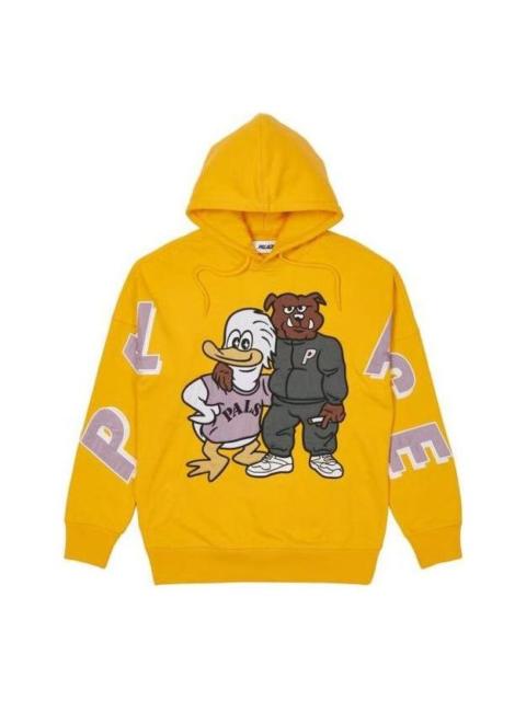 PALACE Palace SS22 Dog And Duck Drop Shoulder Hoodie 'Yellow' P22CS218